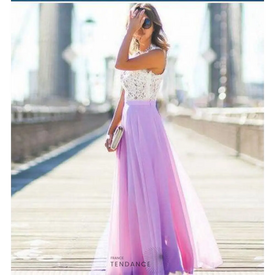 Robe Bustier Dentelle & Voile | France-Tendance