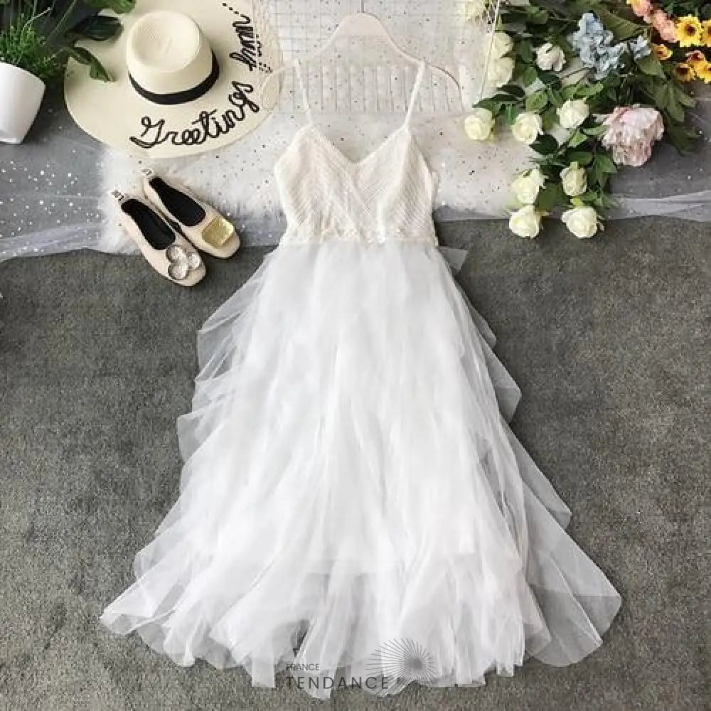 Robe élégante Effet Voile | France-Tendance
