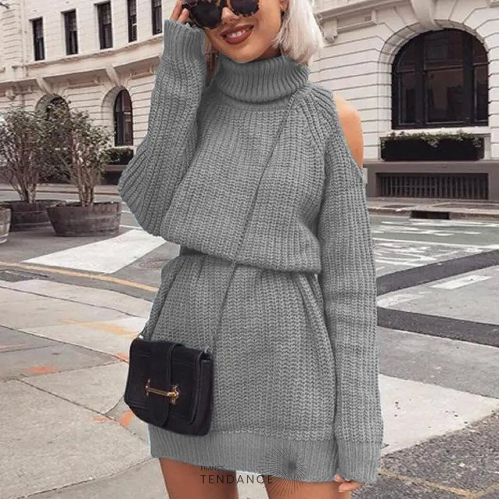 Robe-pull Epaules Nues | France-Tendance