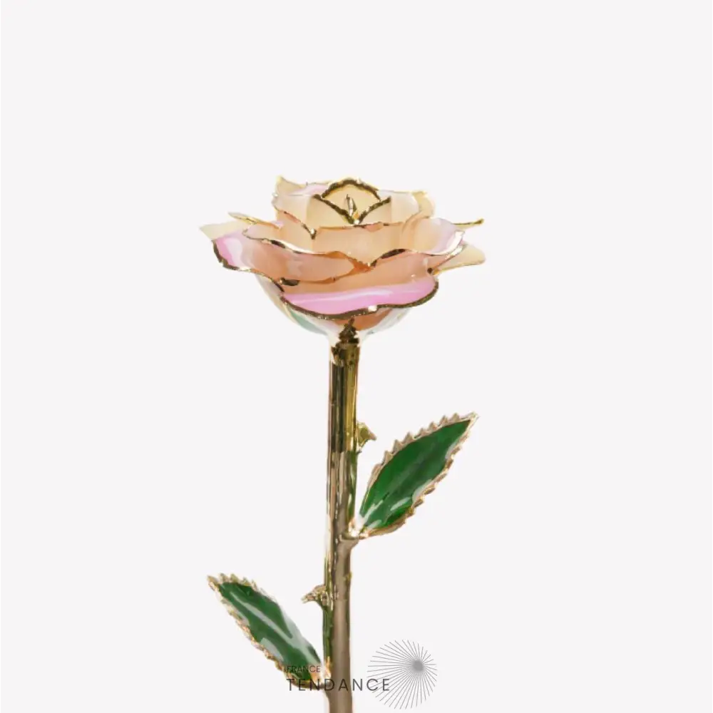 Rose éternelle En Or Blanche Et | France-Tendance