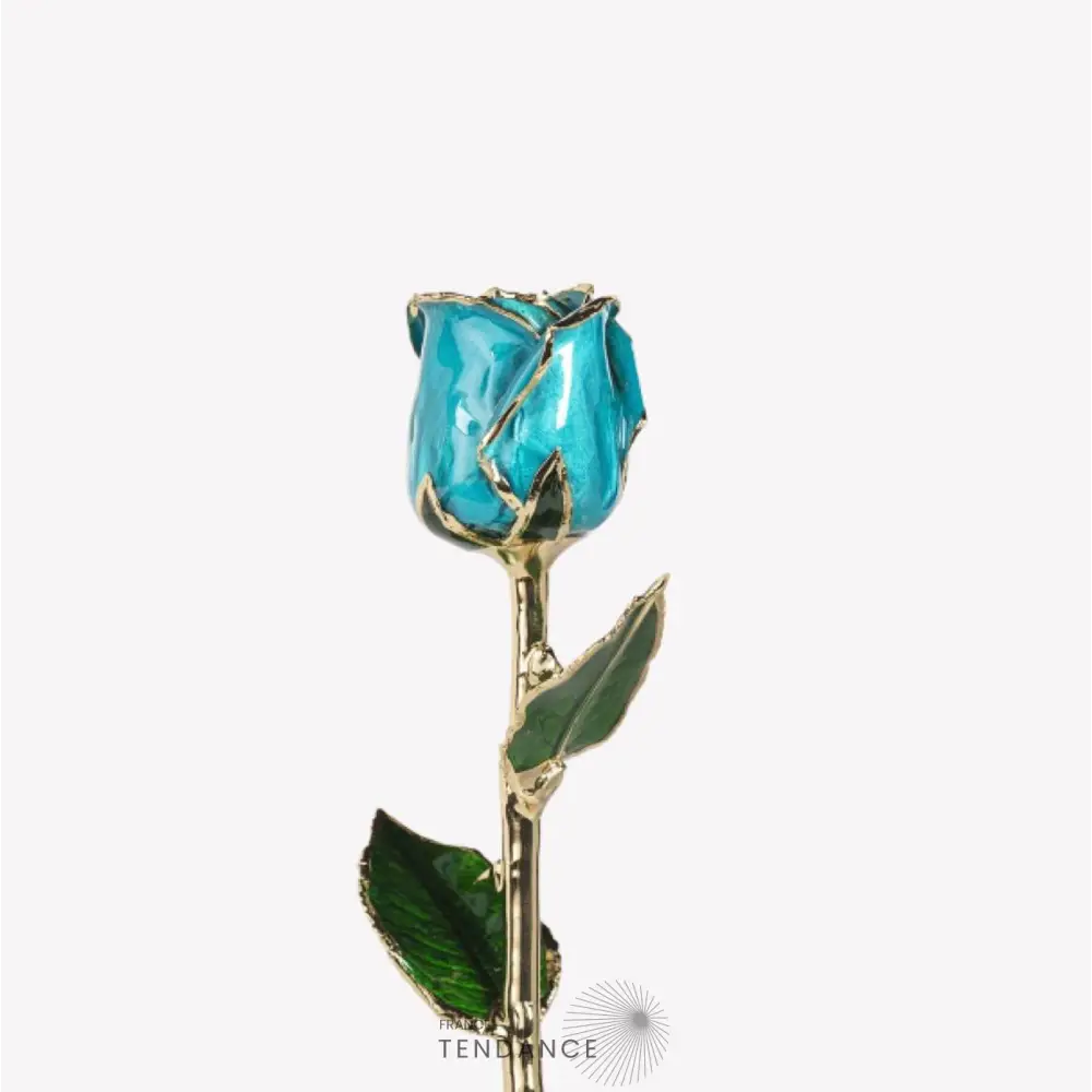 Rose En Or Bleu Clair | France-Tendance