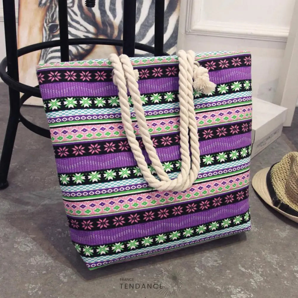 Sac De Plage Fourre-tout Imprimé | France-Tendance