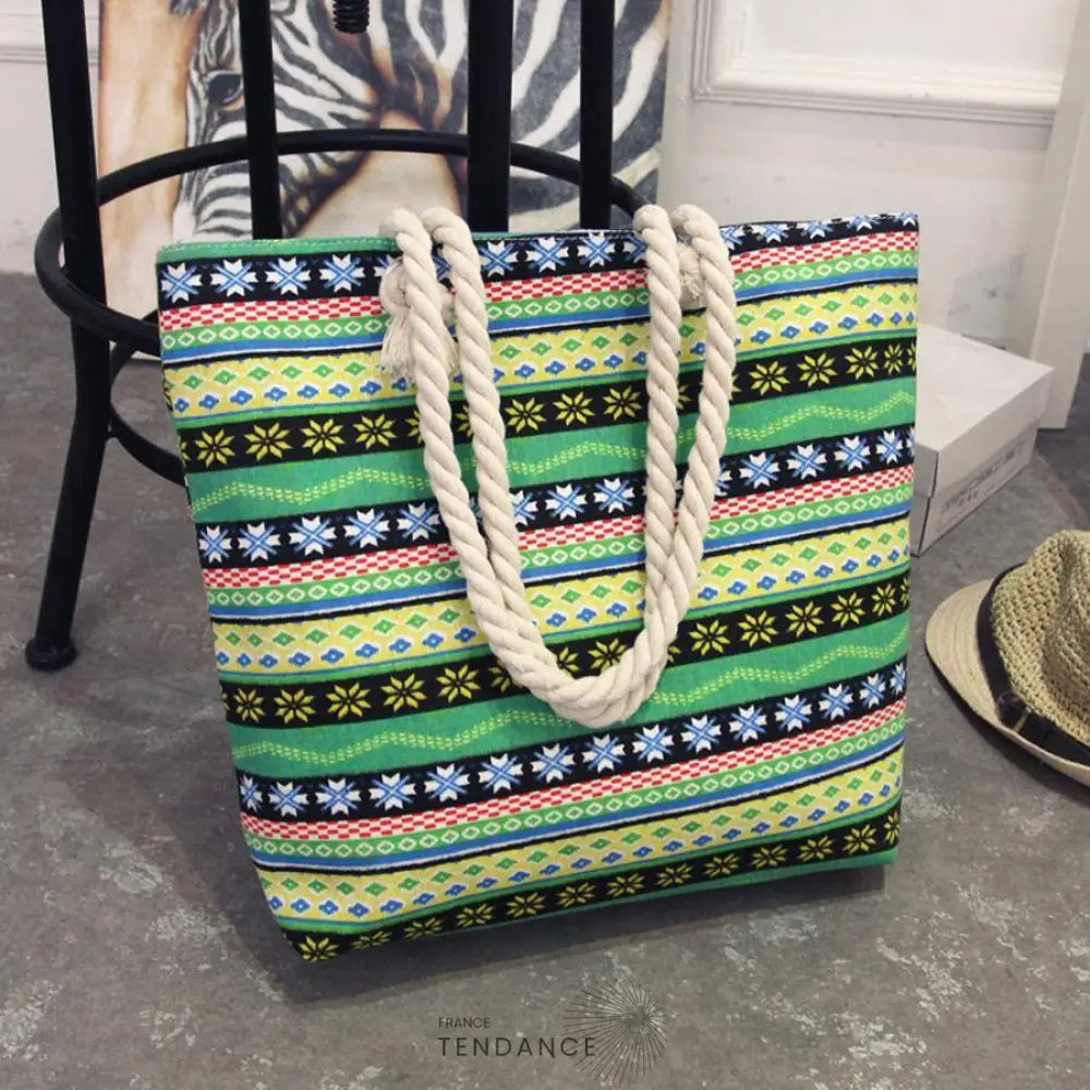 Sac De Plage Fourre-tout Imprimé | France-Tendance