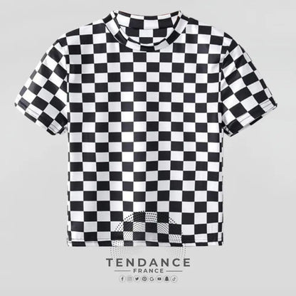 T-shirt Court B&w | France-Tendance