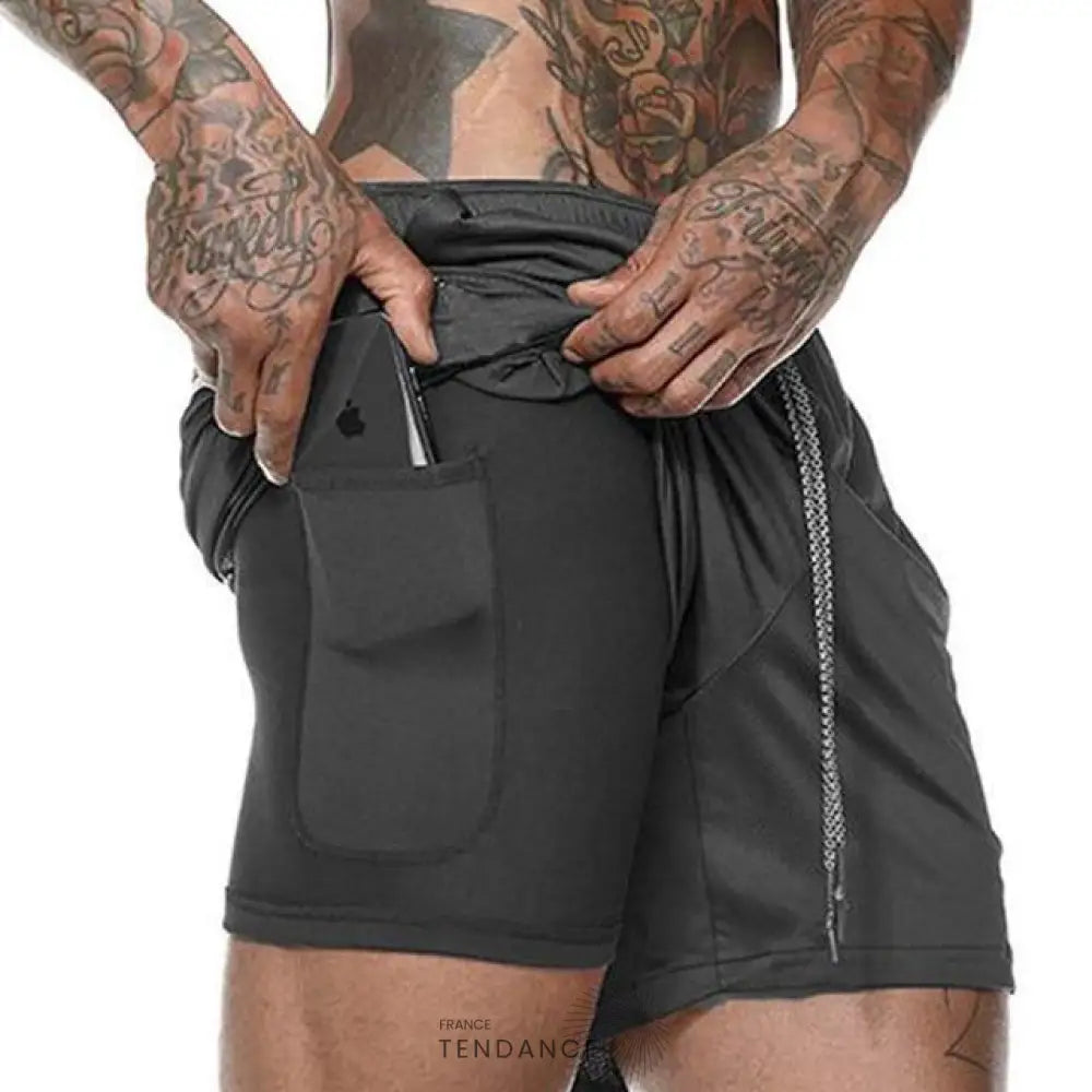 Short De Sport 2 En 1 | France-Tendance