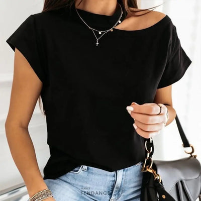 T-shirt Casual One Shoulder | France-Tendance