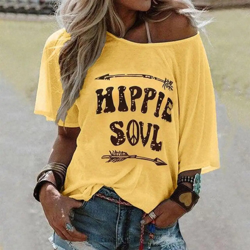 T-shirt Hippie Décontracté | France-Tendance