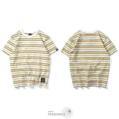 T-shirt Imprimé Stripe | France-Tendance