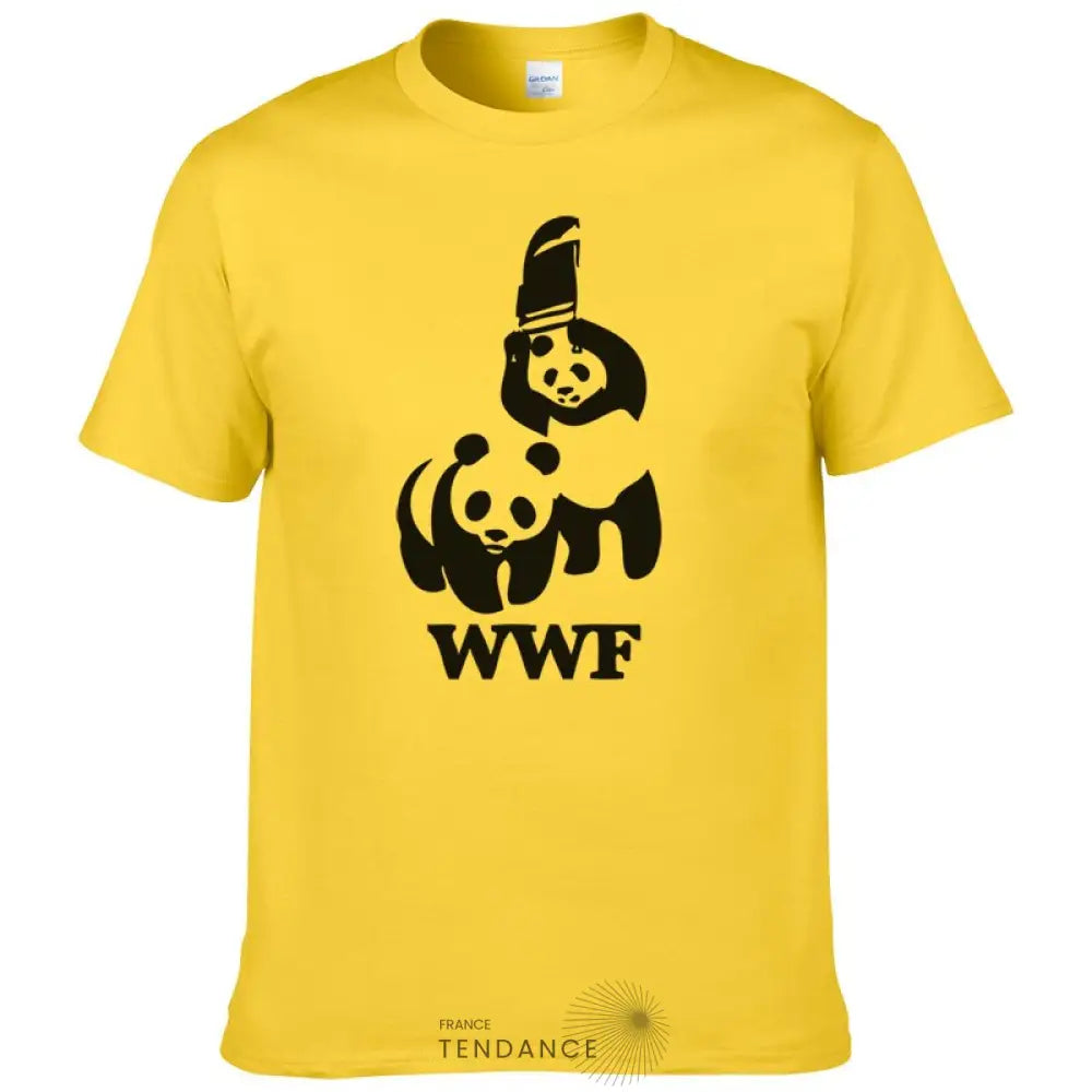 T-shirt Panda | Parodie Wwf | France-Tendance