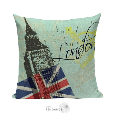 Taie De Coussin Décorative 45x45 - Série Londres |