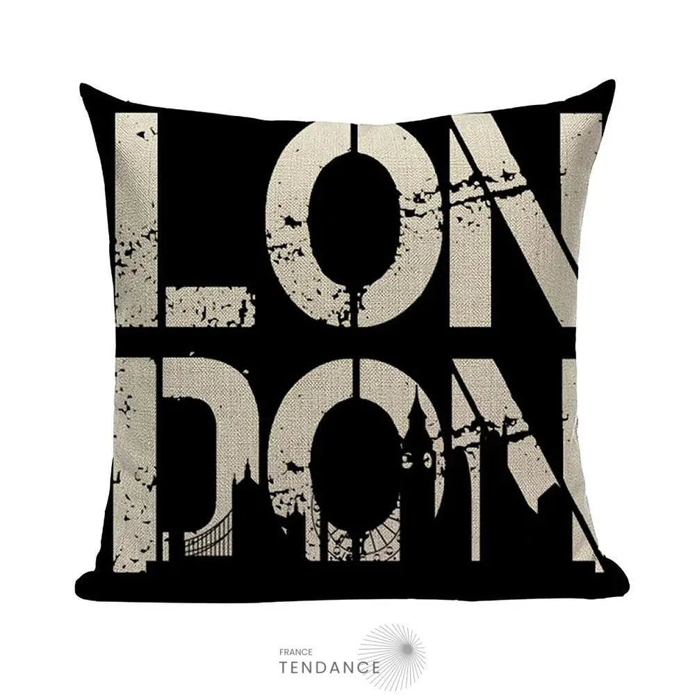 Taie De Coussin Décorative 45x45 - Série Londres |