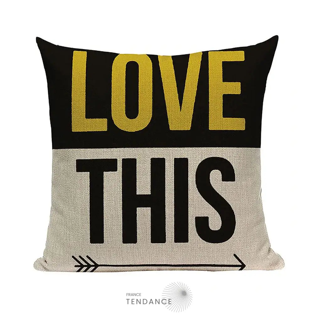 Taie De Coussin Décorative 45x45 - Série love |