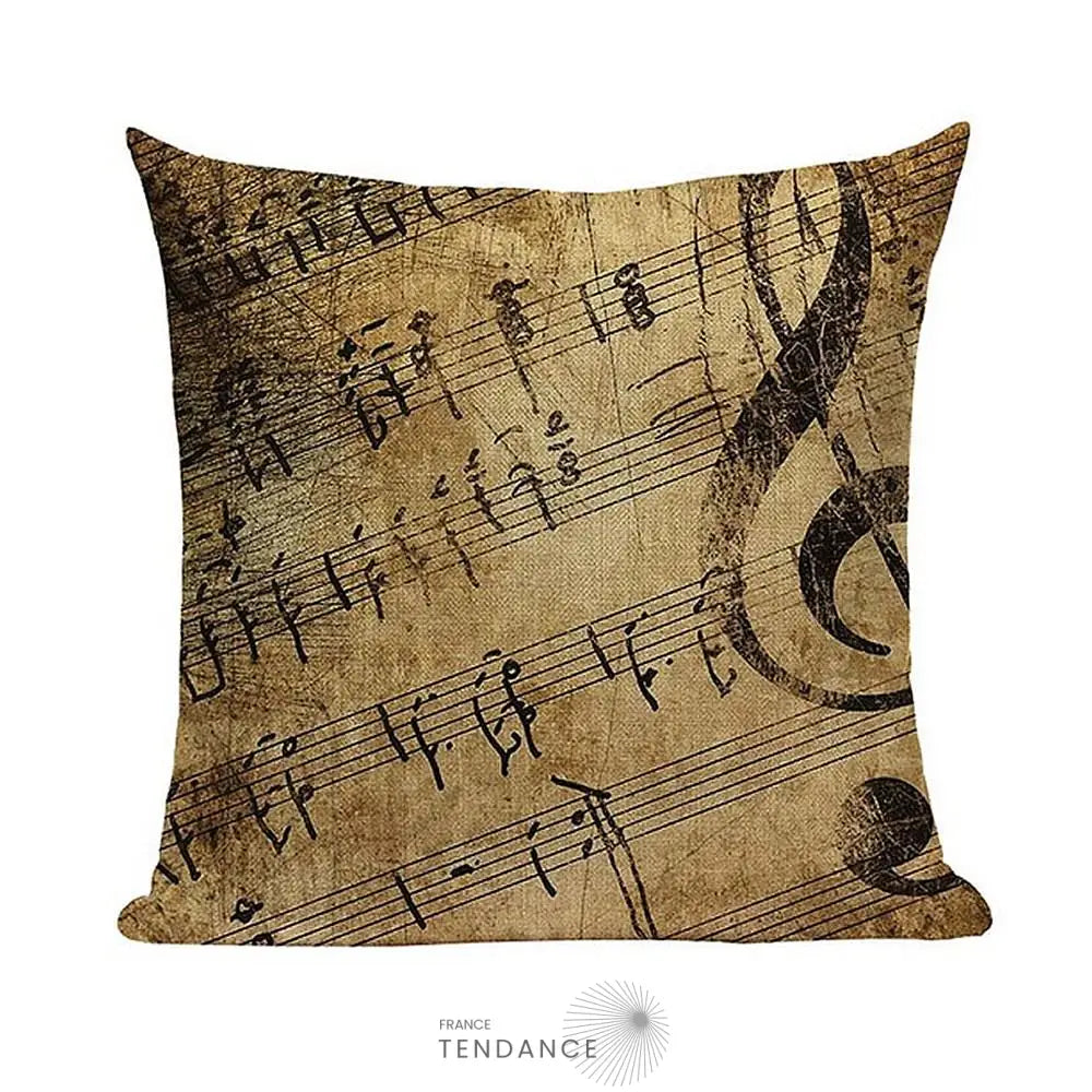 Taie De Coussin Décorative 45x45 - Série Musique |